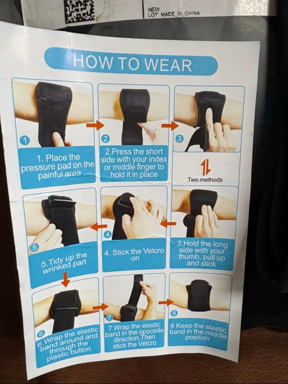 Moonsmile elbow brace - black